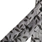 Dolce & Gabbana Men Gray Leaf Pattern Silk Adjustable Tied Necktie Tie