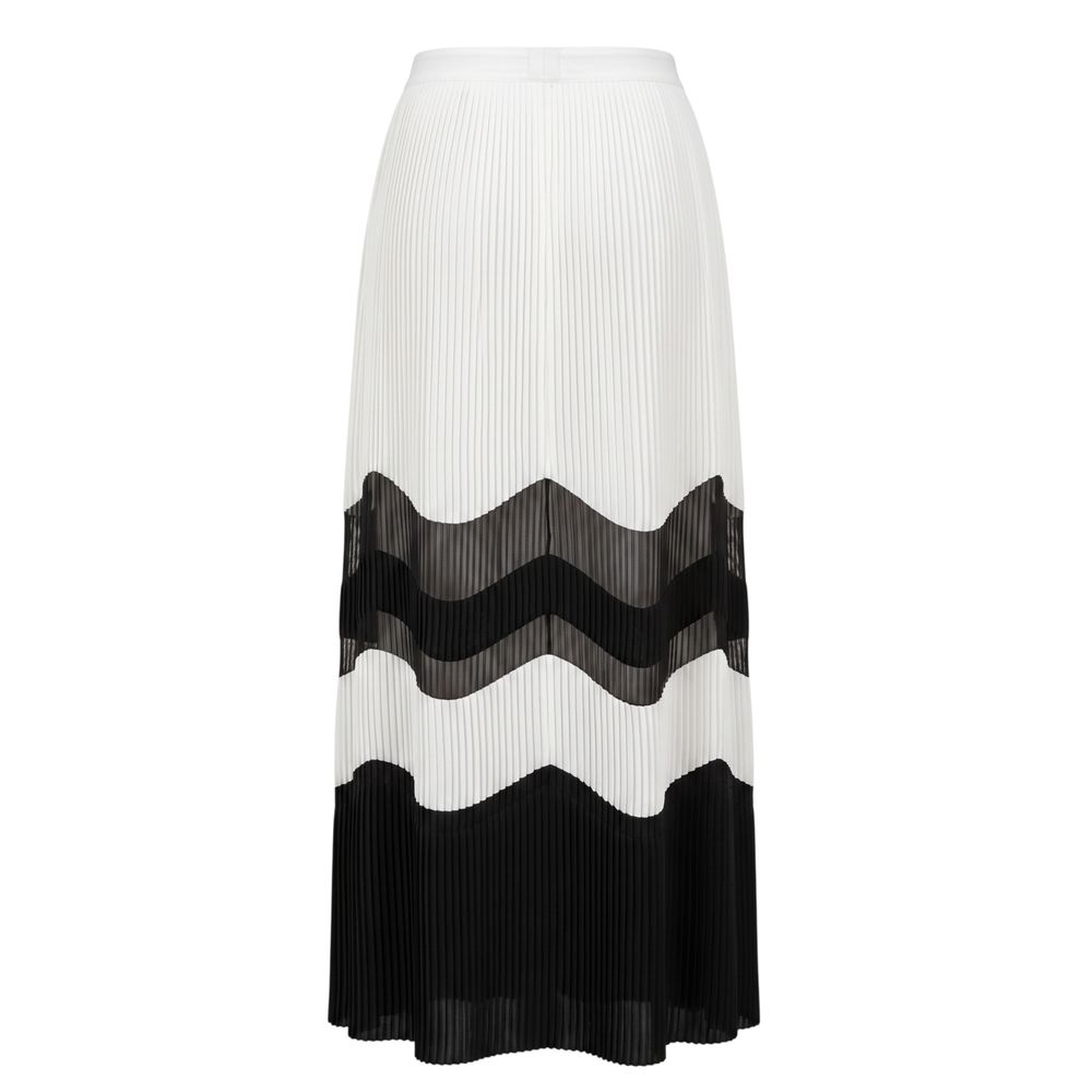 Trussardi Jeans White Polyester Women Skirt