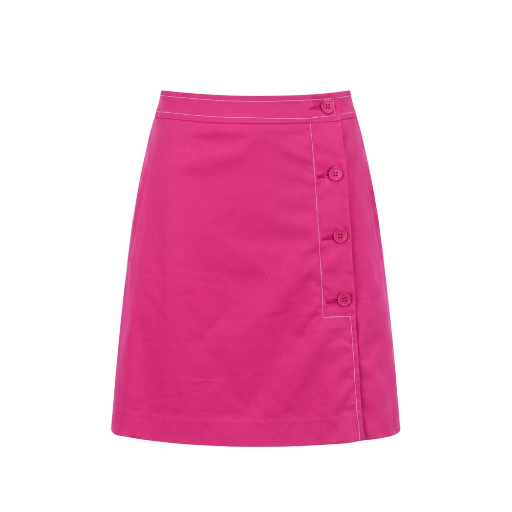 Trussardi Jeans Pink Cotton Women Skirt