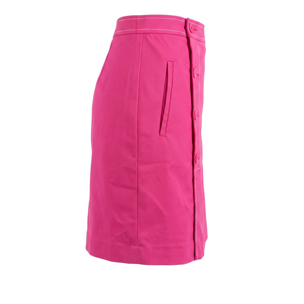 Trussardi Jeans Pink Cotton Women Skirt