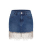 Trussardi Jeans Blue Denim Women Skirt