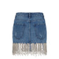 Trussardi Jeans Blue Denim Women Skirt