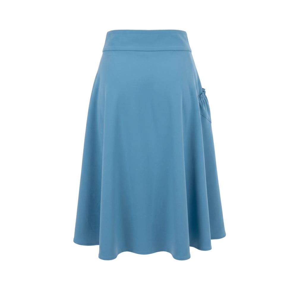 Trussardi Jeans Blue Polyester Women Skirt