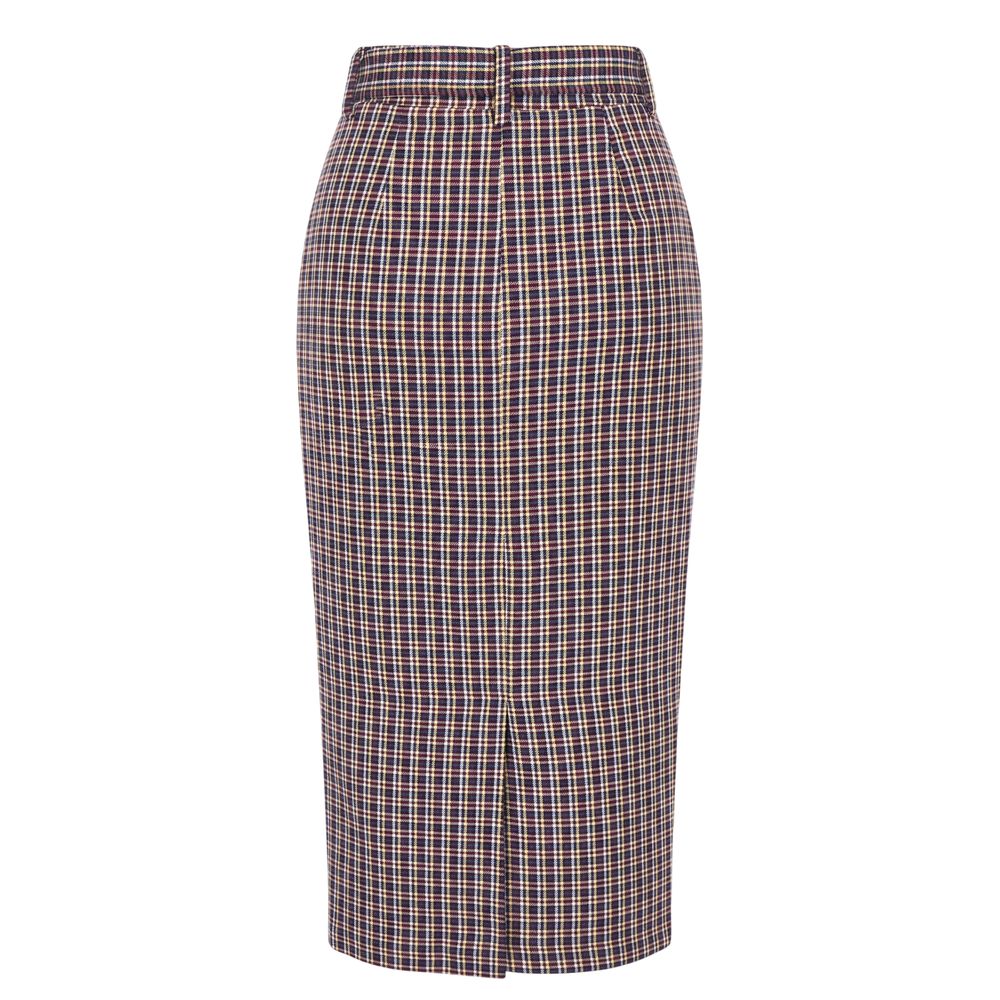 Trussardi Jeans Black Cotton Women Skirt