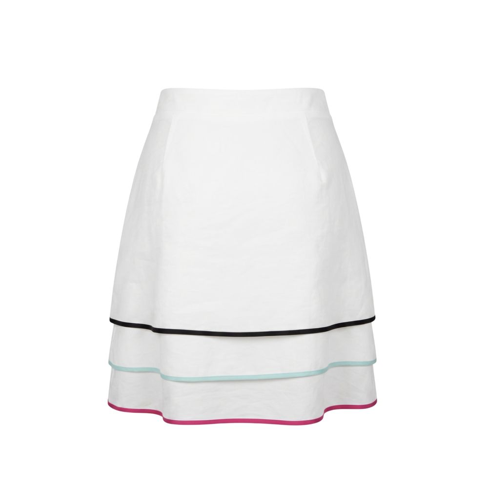 Trussardi Jeans White Viscose Women Skirt