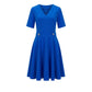 Trussardi Jeans Blue Poliestere Women Dress