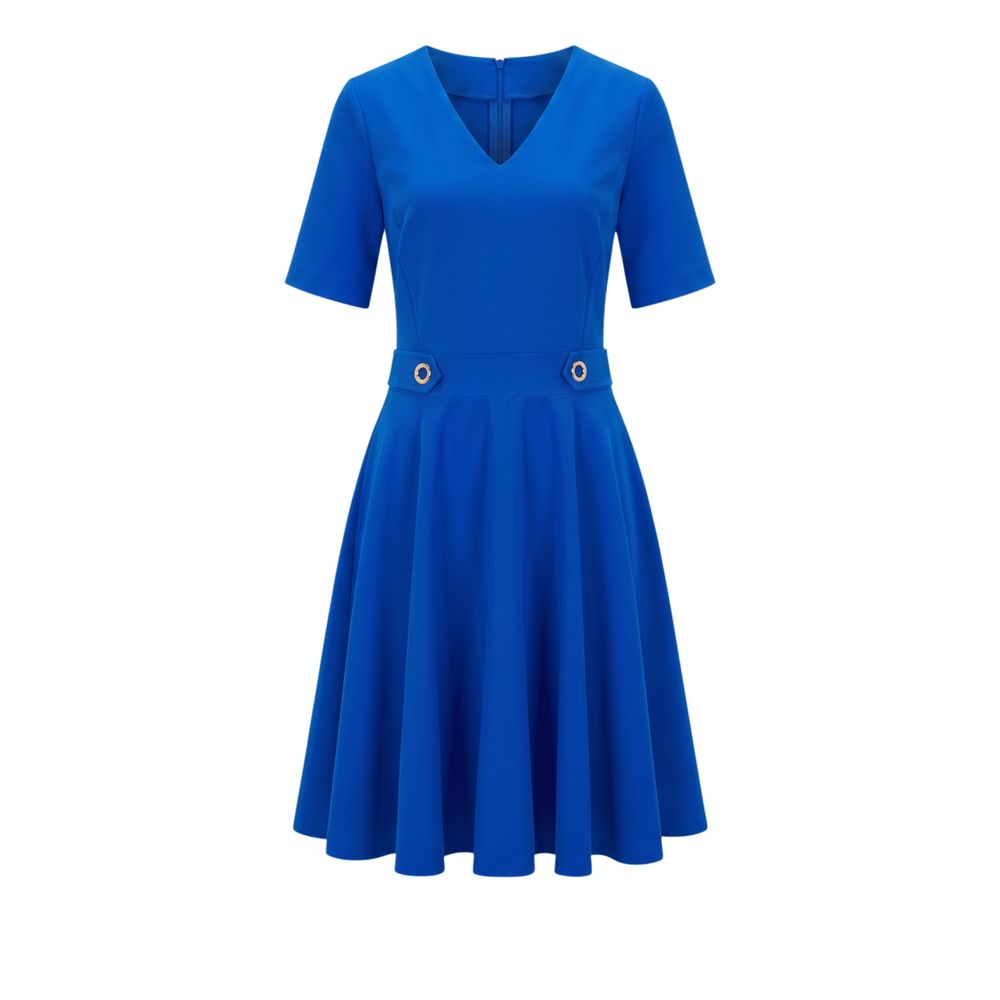 Trussardi Jeans Blue Poliestere Women Dress