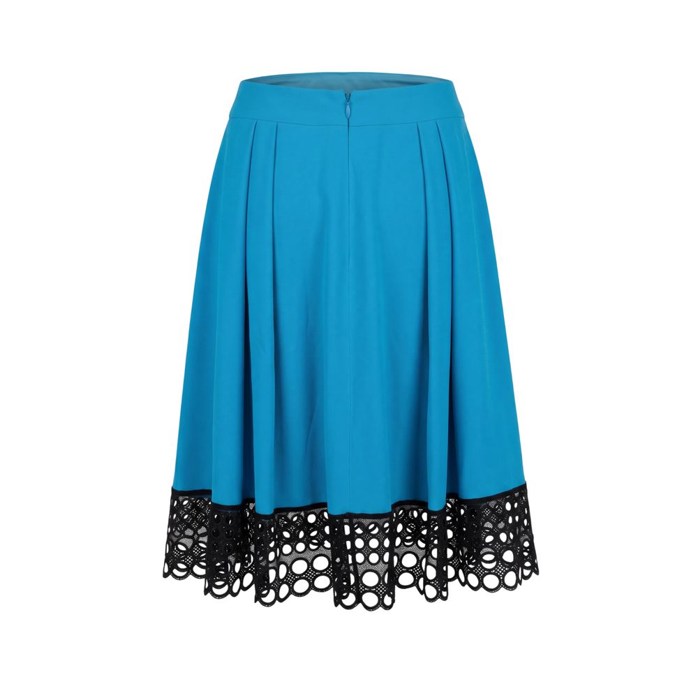 Trussardi Blue Acetate Women Skirt