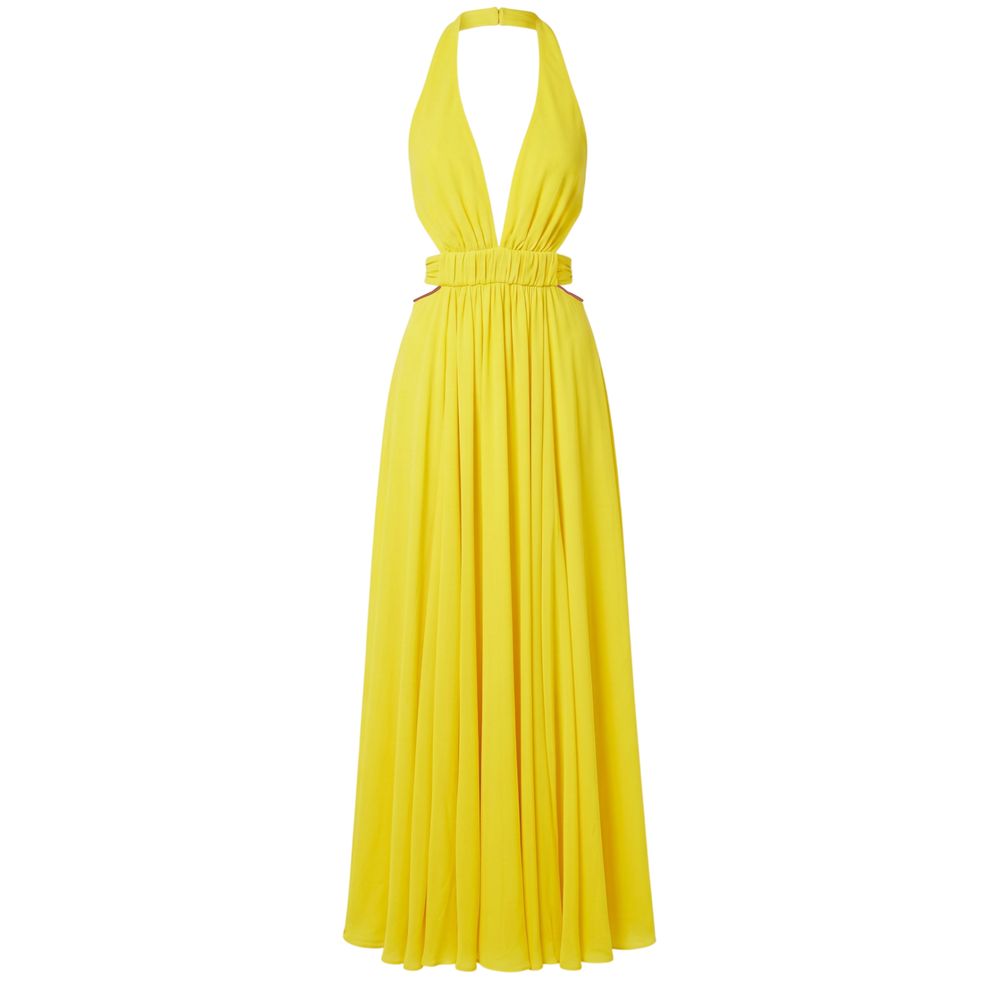 Trussardi Yellow Viscose Women Dress