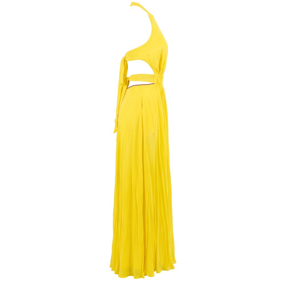 Trussardi Yellow Viscose Women Dress