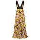 Trussardi Yellow Silk Women Dress