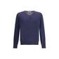 Brunello Cucinelli Blue Cashmere Sweater