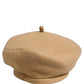 Dolce & Gabbana Beige Wool French Style Beret Capello Hat