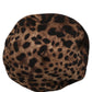 Dolce & Gabbana Brown Leopard French Style Beret Capello Hat