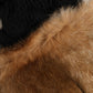 Dolce & Gabbana Black Brown Dyed Rabbit Real Fur Winter Beanie Hat