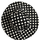 Dolce & Gabbana Black White Polka Dot Cotton Bucket Capello Hat