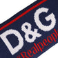 Dolce & Gabbana Navy Blue Wool Knitted D&G Queen Head Band One Size Hat