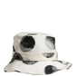 Dolce & Gabbana White Cotton Big Polka Dot Pattern Bucket Hat