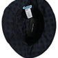 Dolce & Gabbana Blue Black Polka Dot Cotton Bucket Capello Hat