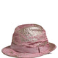 Dolce & Gabbana Pink Metallic Jacquard Pattern Bucket Capello Hat