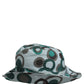 Dolce & Gabbana Teal Cotton Big Polka Dot Pattern Bucket Hat
