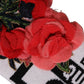 Dolce & Gabbana White D&G Queen Love Floral Applique Head Band One Size Hat
