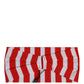 Dolce & Gabbana Red White Stripes Nylon Head Wrap One Size Headband