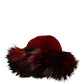 Dolce & Gabbana Red Fox Mink Fur Womens Bucket Capello Hat