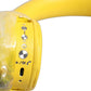 Dolce & Gabbana Yellow Vibrant Lemon Leather Headset Headphones