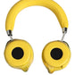 Dolce & Gabbana Yellow Vibrant Lemon Leather Headset Headphones
