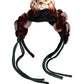 Dolce & Gabbana Multicolor Velvet Bengal Cat Silk Headwear Headband