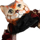Dolce & Gabbana Multicolor Velvet Bengal Cat Silk Headwear Headband