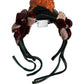 Dolce & Gabbana Multicolor Velvet Bengal Cat Silk Headwear Headband