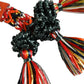 Dolce & Gabbana Raffia Leather Clasp Finder Chain Keyring Multicolor