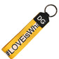 Dolce & Gabbana Multicolor Logo Polyester Brass Holder Keychain
