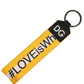 Dolce & Gabbana Multicolor Logo Polyester Brass Holder Keychain Keyring