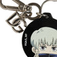 Dolce & Gabbana Black Kaisen Toge Inumaki Charm Metal Keychain Keyring