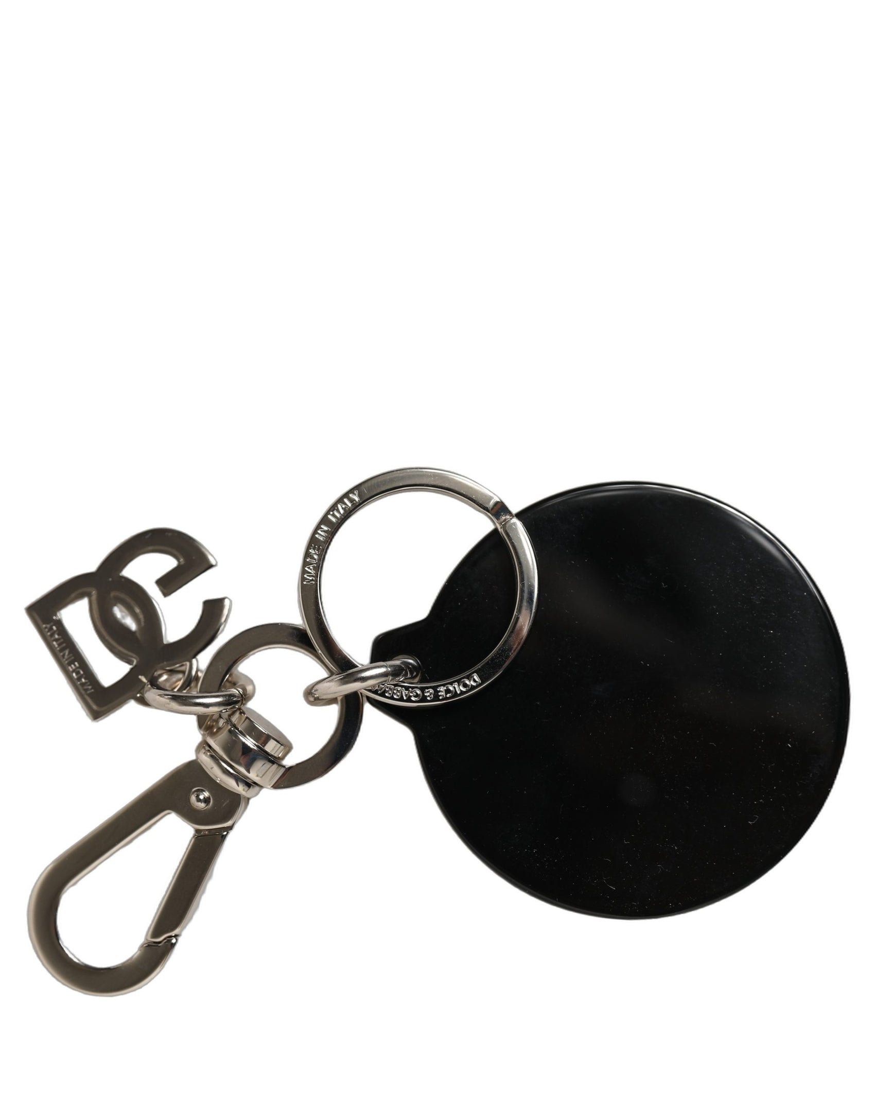 Dolce & Gabbana Black Kaisen Toge Inumaki Charm Metal Keychain Keyring