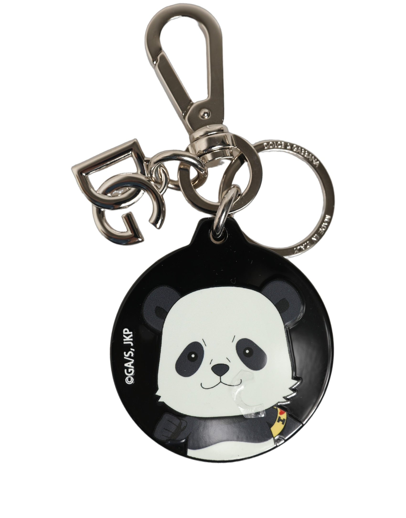 Dolce & Gabbana Black Kaisen Panda Chibi Charm Metal Keychain Keyring