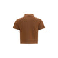 Saint Laurent Brown Cotton Polo Shirt