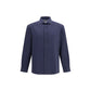Brunello Cucinelli Blue Cotton Dress Shirt