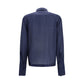 The Latest Blue Wool Oves Aries Dress Shirt