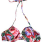 Dolce & Gabbana Top Multicolor Floral Print Beachwear Bikini