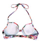 Dolce & Gabbana Top Multicolor Floral Print Beachwear Bikini
