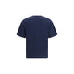 Saint Laurent Blue Cotton T-Shirt