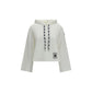 Moncler White Cotton Sweatshirt