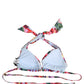 Dolce & Gabbana Multicolor Floral Triangle Beachwear Bikini Top