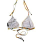 Dolce & Gabbana Multicolor Floral Halter Beachwear Bikini Top