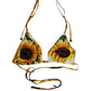Dolce & Gabbana Multicolor Floral Halter Beachwear Bikini Top