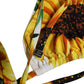 Dolce & Gabbana Multicolor Floral Halter Beachwear Bikini Top